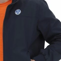 Giubbino Antivento Uomo North Sails Tinta Unita Full Zip In Tessuto Traspirante -Lacoste shop 00082bc56cacbd132da678ad5c34dda7