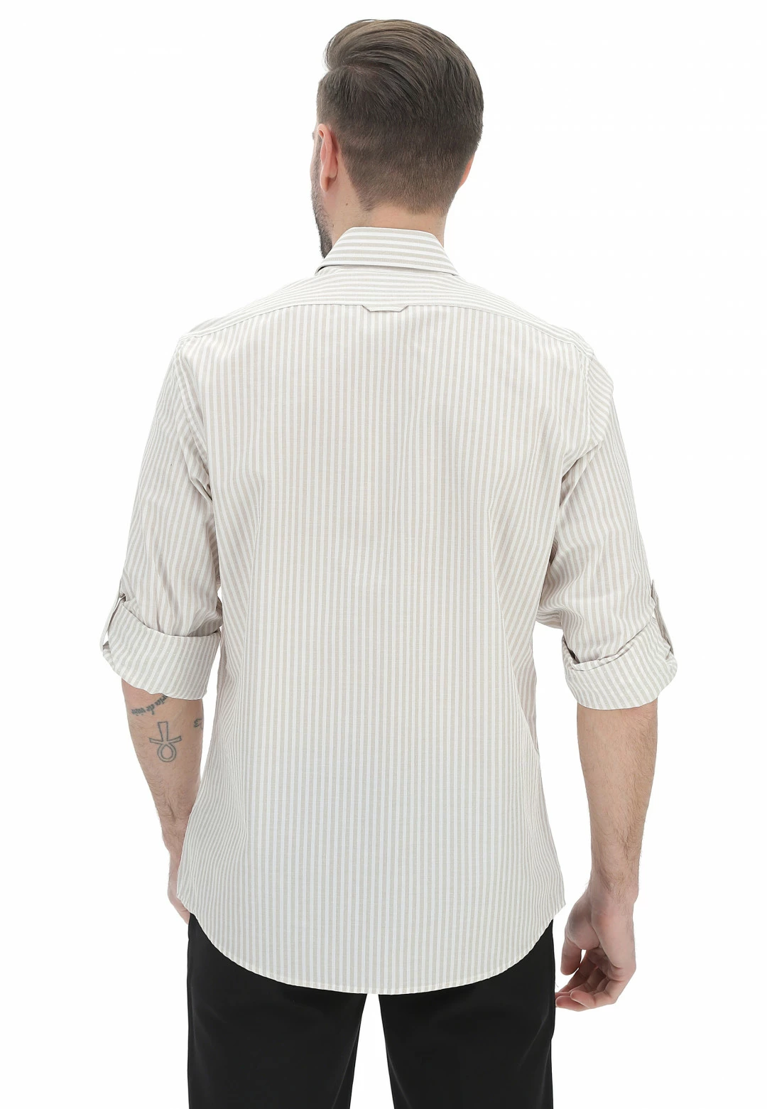 EKS Camicia Uomo èks Botton Up In Fantasia Righe Verticali 5 EKS Camicia Uomo èks Botton Up In Fantasia Righe Verticali - immagine 3