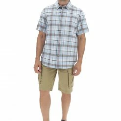 Camicia A Quadri Manica Corta Timberland Uomo -Lacoste shop 01b61bf06d8a241fb66fa5ebb505e945