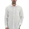 Camicia 100% Lino Olymp Con Taschino Frontale -Lacoste shop 027c7b97851acf91f840e2f81311839c