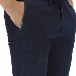 Jeans Morbido Con Laccio In Armata Di Mare -Lacoste shop 02a3b5d91d495792ec4c02ab725f5c5d