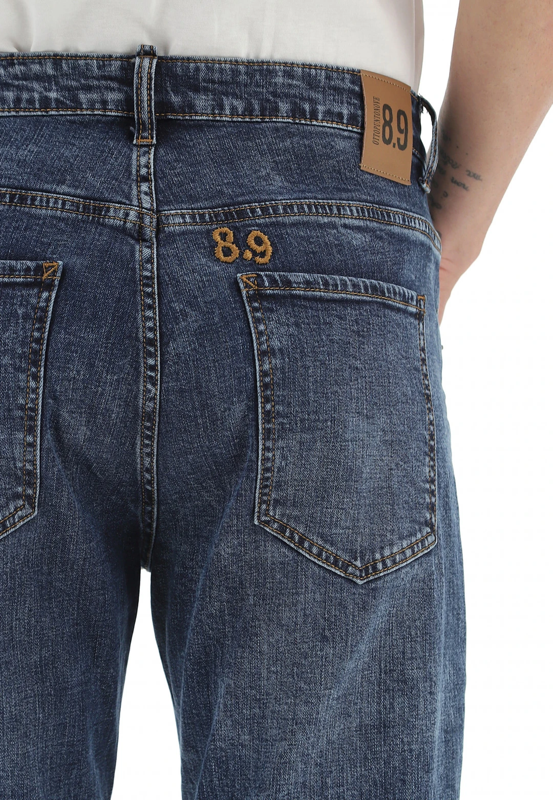 8.9 OTTOPUNTONOVE Jeans Baloon Fit 8.9 Uomo Lavaggio Scuro 7 8.9 OTTOPUNTONOVE Jeans Baloon Fit 8.9 Uomo Lavaggio Scuro - immagine 5