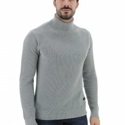 Dolcevita Blend A Costine In 100% Cotone Tinta Unita Uomo