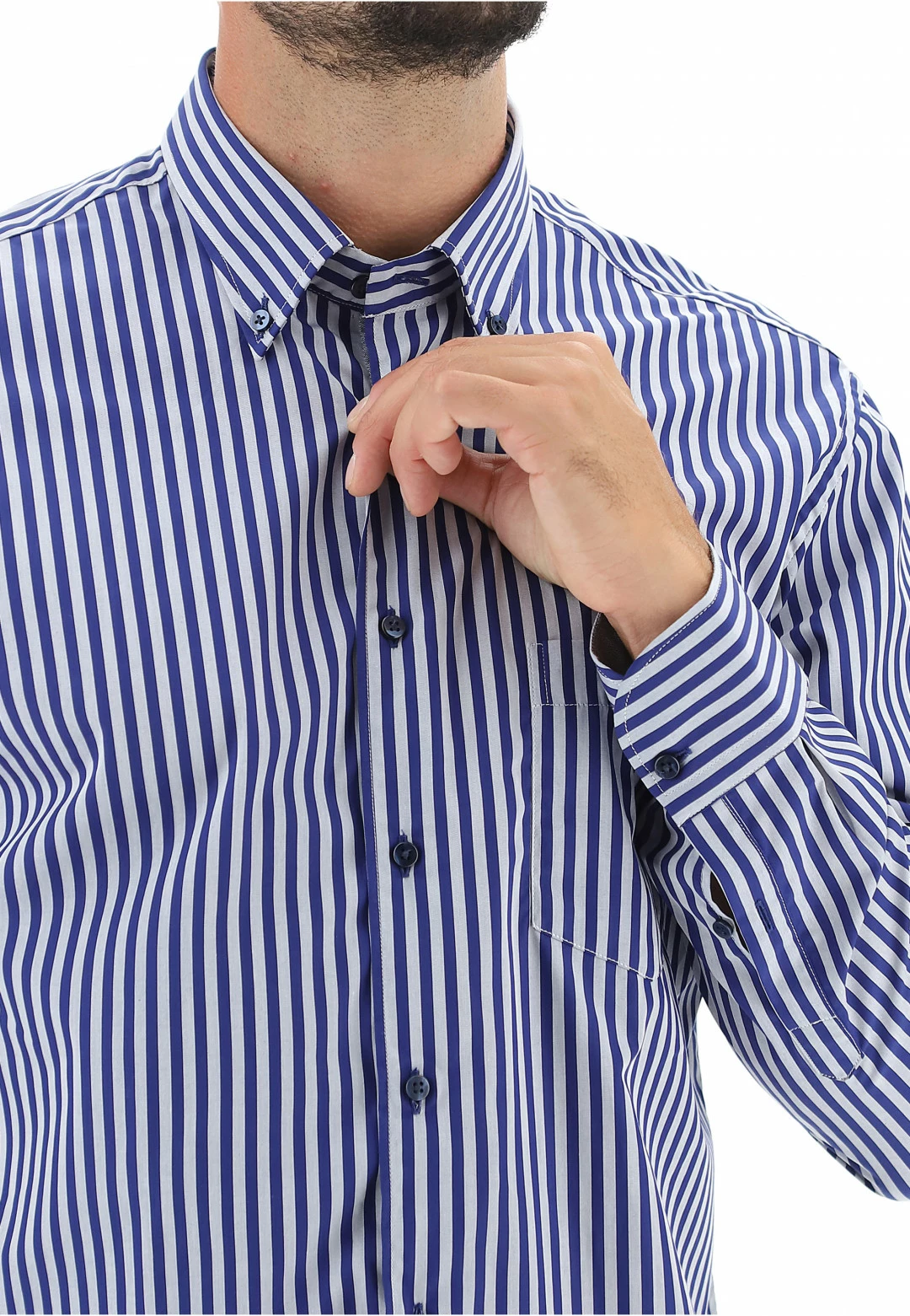 Camicia Rotte Mediterranee Righe Bicolore R2103 7 Camicia Rotte Mediterranee Righe Bicolore R2103 - immagine 5