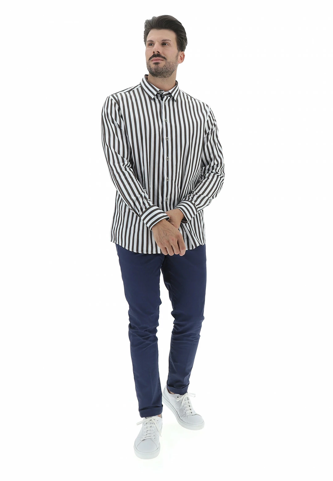 Camicia Bugatti Easy Care Uomo Rigata In Cotone 6 Camicia Bugatti Easy Care Uomo Rigata In Cotone - immagine 4