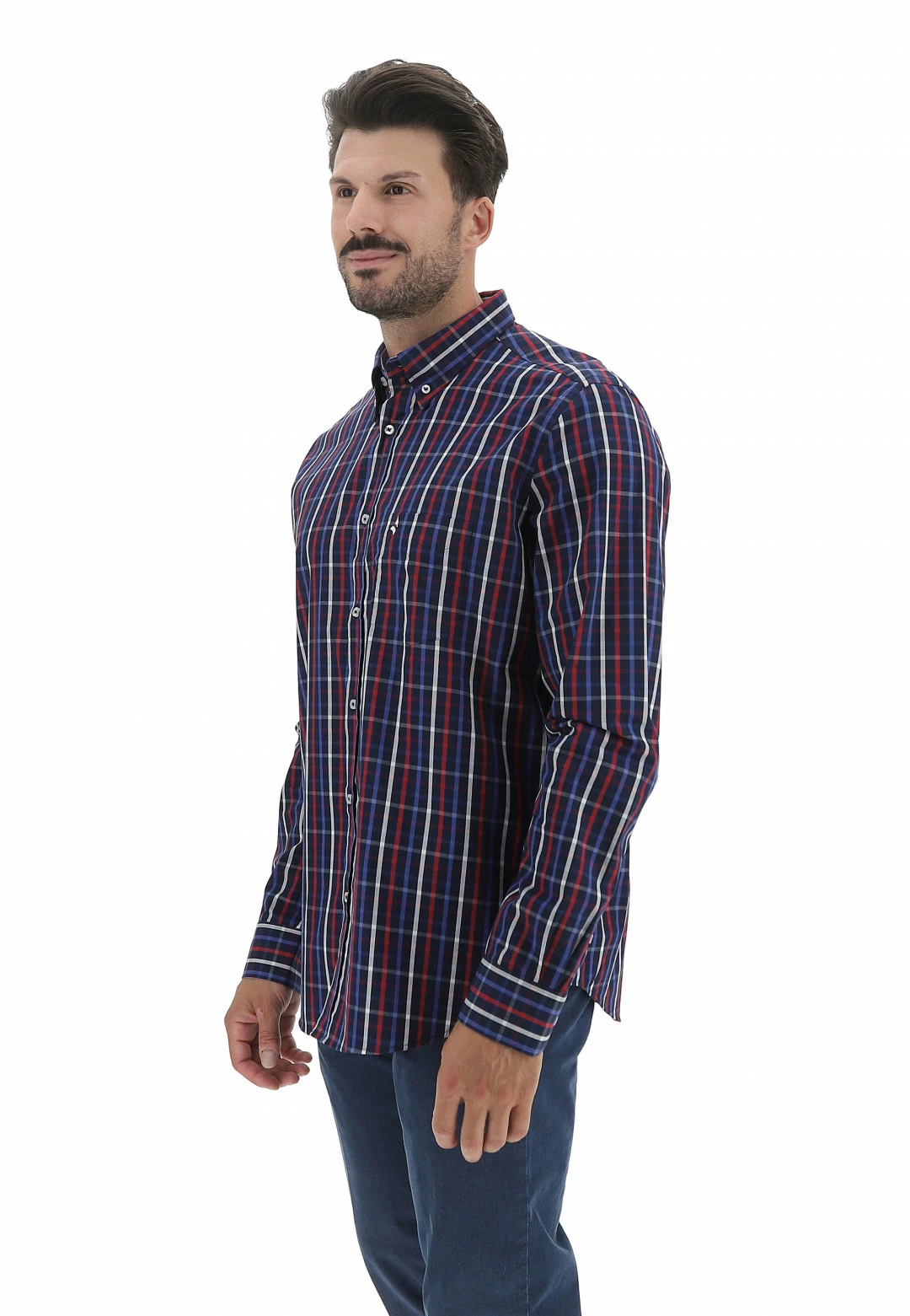 Camiciain Cotone Navigare Uomo Con Taschino E Fantasia 4 Camiciain Cotone Navigare Uomo Con Taschino E Fantasia - immagine 2