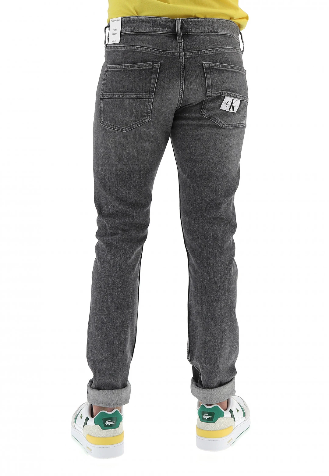 Calvin Klein Jeans Jeans Slim Taper Calvin Klein Lavaggio Grigio 5 Calvin Klein Jeans Jeans Slim Taper Calvin Klein Lavaggio Grigio - immagine 3