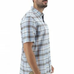 Camicia A Quadri Manica Corta Timberland Uomo -Lacoste shop 083f05a381e33218d7dbda3b91b6e767