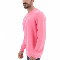 US Polo Felpa Girocollo U.s. Polo Assn. Uomo Con Logo Ricamato Tono Su Tono