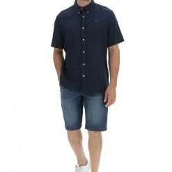 Camicia A Maniche Corte Timberland Misto Lino Art. A2dqz -Lacoste shop 08b371c5c4bcbd2cc0127665bdb9230d