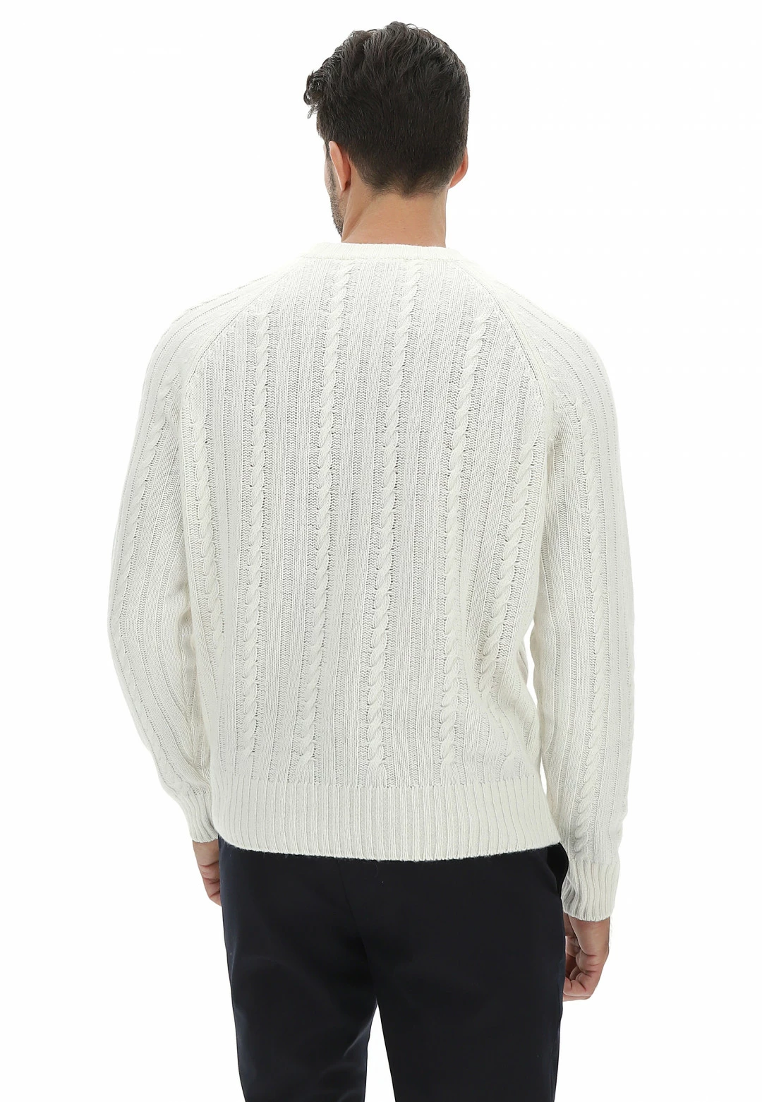 Maglione Girocollo Manuel Ritz Con Lavorazione A Treccia Made In Italy 6 Maglione Girocollo Manuel Ritz Con Lavorazione A Treccia Made In Italy - immagine 4