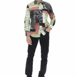 Camicia In Cotone Fantasia Tupertu Uomo -Lacoste shop 0a349eeb132567bddcfd66369f227523