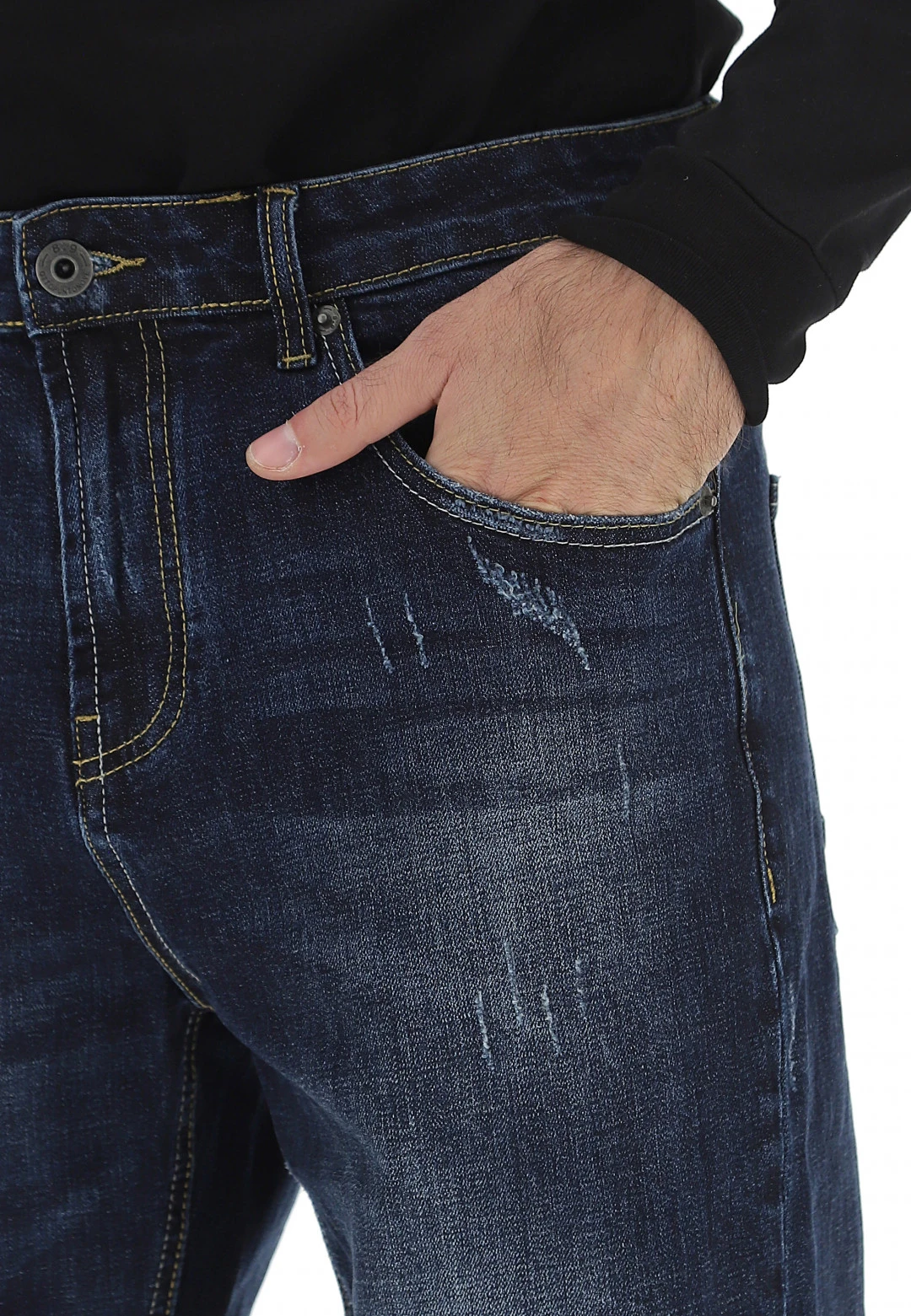 8.9 OTTOPUNTONOVE Jeans Straight Fit 8.9 Lavaggio Scuro 6 8.9 OTTOPUNTONOVE Jeans Straight Fit 8.9 Lavaggio Scuro - immagine 4