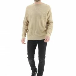 Maglioncino Calvin Klein Girocollo Uomo A Costine Tinta Unita -Lacoste shop 0cad2452f7f3bcedf8f729f7a582da5e