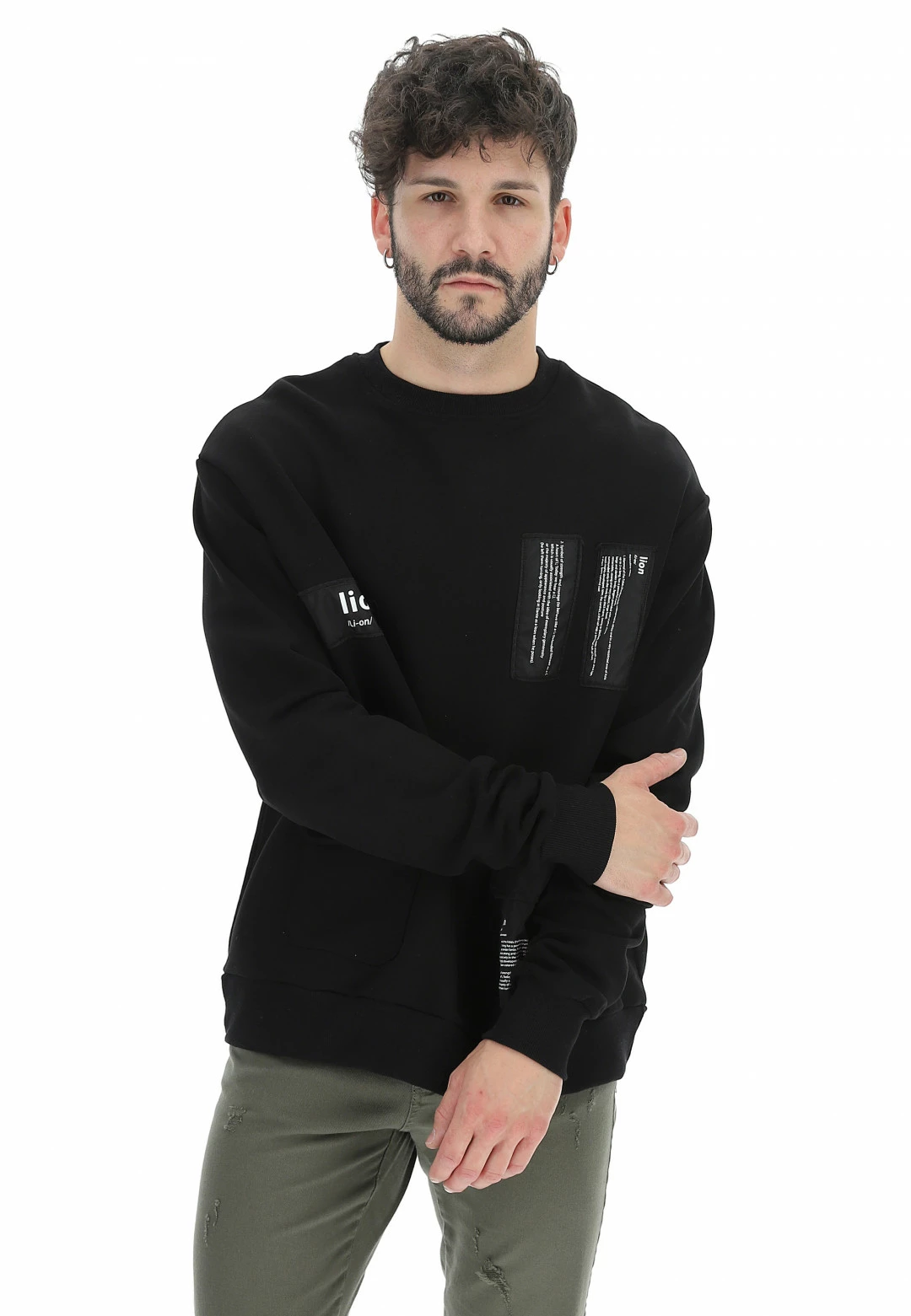 Felpa Girocollo Age Scritte Applicate 3 Felpa Girocollo Age Scritte Applicate