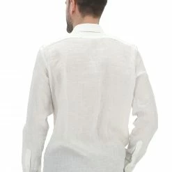 Camicia In 100% Lino Age Uomo Tinta Unita -Lacoste shop 0df40d8b2a324326d5068d6b4bdc423c