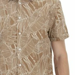 Camicia Blend Manica Corta Fantasia Foglie Uomo -Lacoste shop 0f0014c9b7de431b727973eeda00e6b7