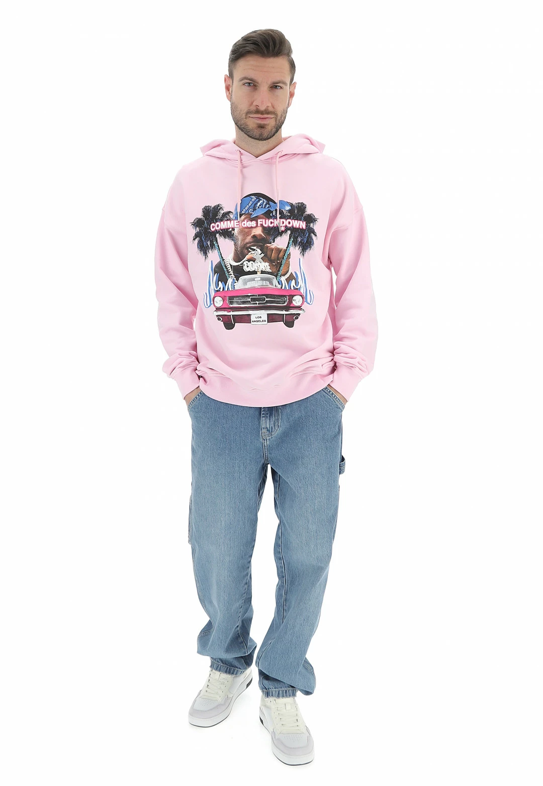 Felpa Con Cappuccio Comme Des Fuckdown Uomo Con Maxi Stampa Frontale 6 Felpa Con Cappuccio Comme Des Fuckdown Uomo Con Maxi Stampa Frontale - immagine 4