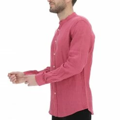 Camicia Uomo Age In Lino Tinta Unita Con Collo Coreana -Lacoste shop 114d546c8879dad523529870d7e19b85