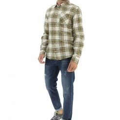 Camicia In Flanella Blend A Fanatsia Check Con Bottoni E Taschino Sul Petto -Lacoste shop 116d74f604fed5c2cc36b83bb4714b31