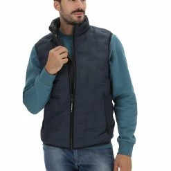 Gilet Uomo Milestone In Ovattacon Zip