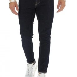 Jeans Uomo Over-d Stretch Lavaggio Scuro