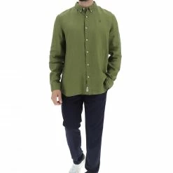 Camicia Timberland Uomo In Lino Con Logo Ricamato Tono Su Tono 31 Camicia Timberland Uomo In Lino Con Logo Ricamato Tono Su Tono -Lacoste shop 1208f0b714f13975e45ca6d3c9dac34c