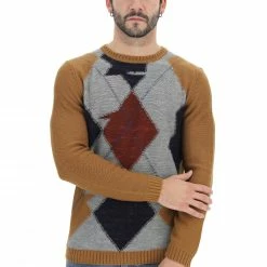 Maglione In Fantasia Rombi Age Misto Lana