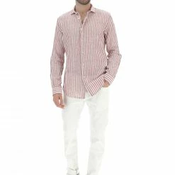 Camicia Rigata Age In Misto Lino E Cotone Uomo -Lacoste shop 12fafa544bf271a558c26b89187d4f1f