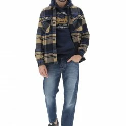 Giacca/camicia In Flanella Quadrettata Blend Uomo -Lacoste shop 133b8a368b57461b6bcc35285e5462fc