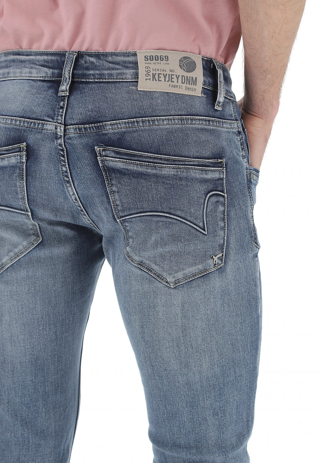 Key Jey Jeans Uomo Keyjey Slim Fit Stretch Lavaggio Medio 6 Key Jey Jeans Uomo Keyjey Slim Fit Stretch Lavaggio Medio - immagine 4