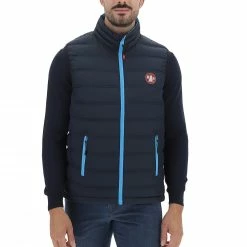 MURPHY & NYE Gilet Uomo Murphy&nye Con Collo A Fascia E Dettagli A Contrasto