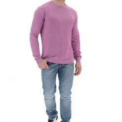 US Polo Maglioncino Girocollou.s. Polo Assn In Cotone Punto Riso Con Logo Ricamato -Lacoste shop 14bdfe12022d535d8ca467f649865e57