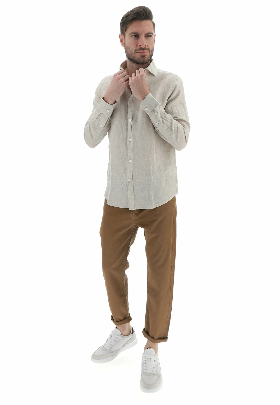 Camicia Manica Lunga In Lino Age Uomo 7 Camicia Manica Lunga In Lino Age Uomo - immagine 5