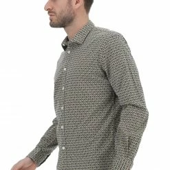 Camicia Age Uomo In Fantasia Multicolor Elasticizzata Slim Fit -Lacoste shop 161055e0d98156f8e646433588a0b77e