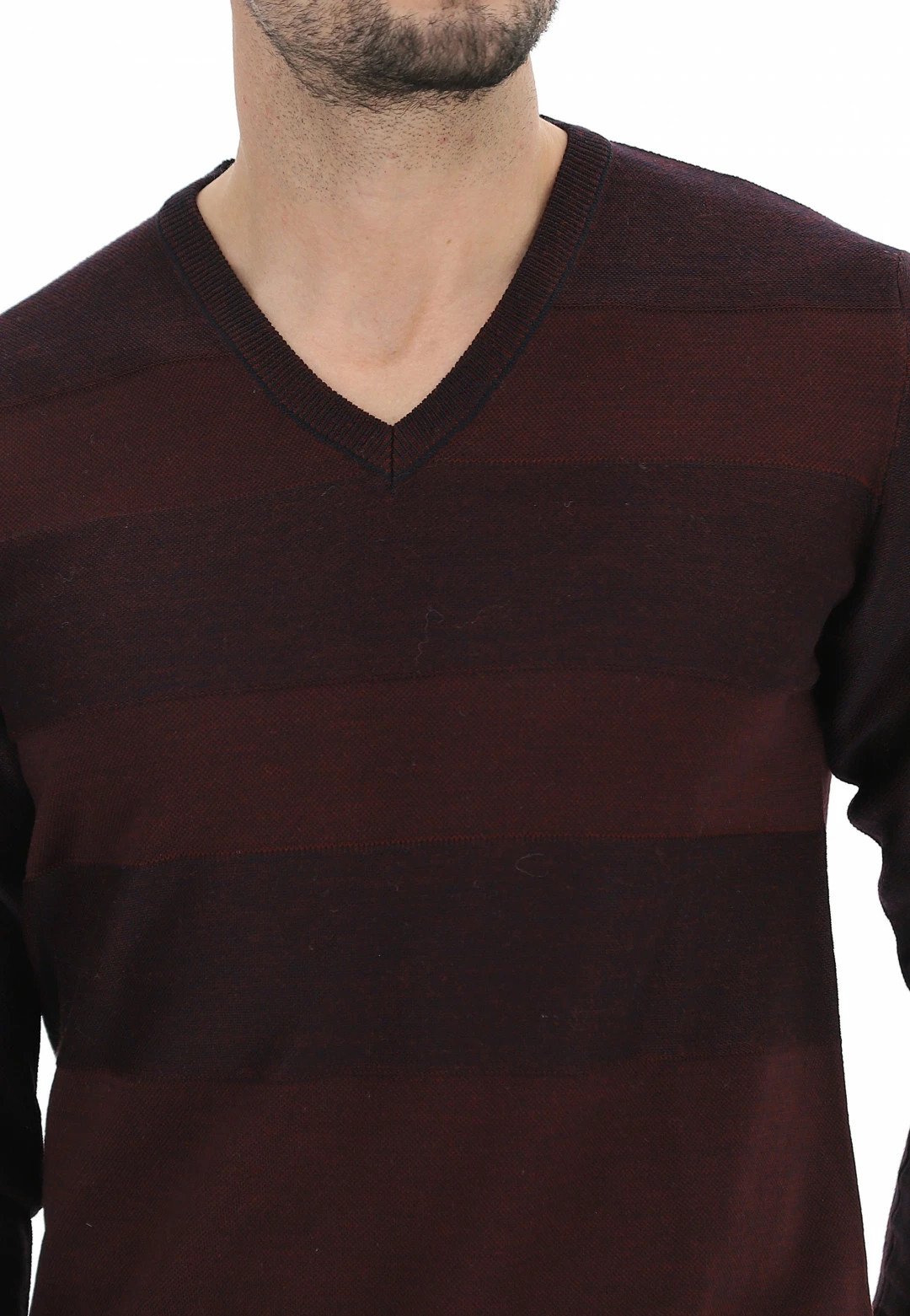 Pullover Riga Tono Su Tono Scollo V Yourname 6 Pullover Riga Tono Su Tono Scollo V Yourname - immagine 4