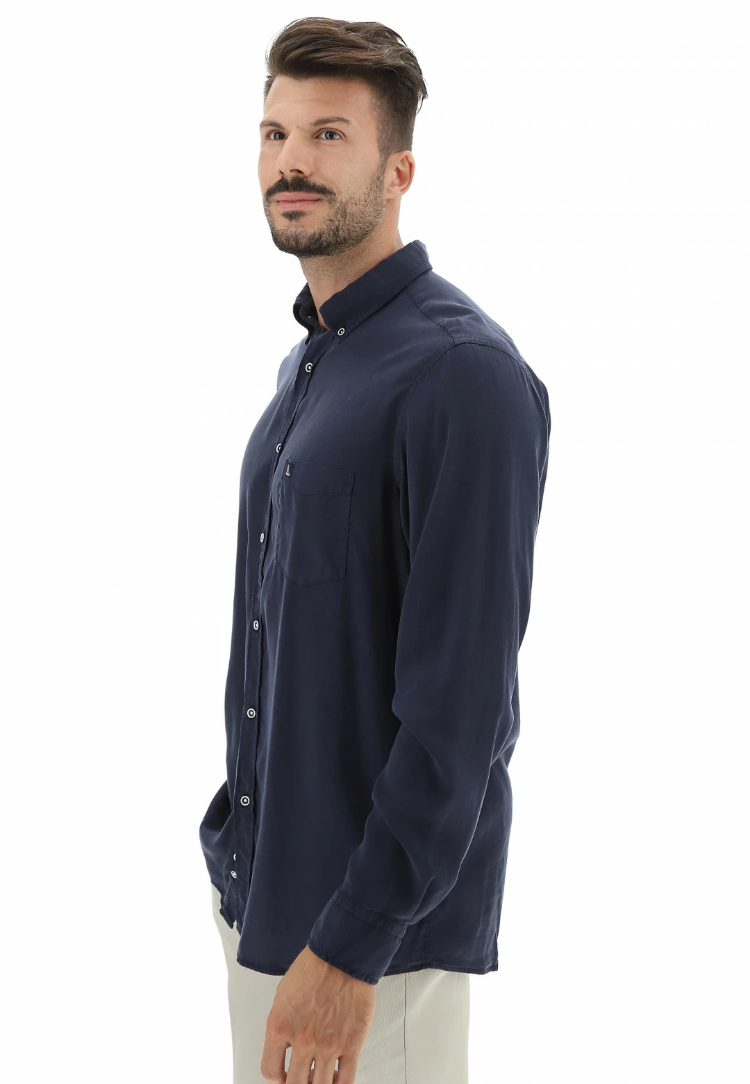 ROTTE MEDITERRANEE Camicia Tencel Rotte Di Mare Art.francotence 5 ROTTE MEDITERRANEE Camicia Tencel Rotte Di Mare Art.francotence - immagine 3