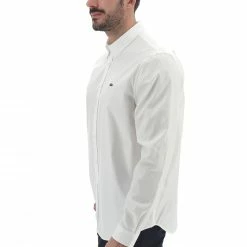 Camicia Uomo Lacoste Tinta Unita Con Logo Sul Petto Regular Fit -Lacoste shop 1947e12a7bcae984dde48a4313133314