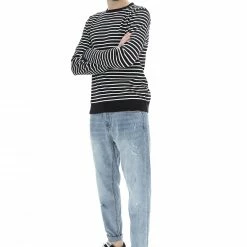 ONLY E SONS Maglioncino Girocollo Rigato In Cotone Only&sons Uomo 16 ONLY E SONS Maglioncino Girocollo Rigato In Cotone Only&sons Uomo -Lacoste shop 19570bc74319ce541068e4d8ececfca0