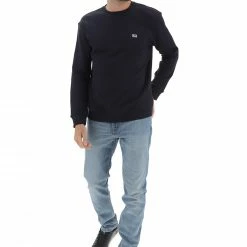 Felpa Girocollo Uomo Lee Tinta Unita Con Patch Logo -Lacoste shop 19d7492cf775da27fa8a122cc8404711