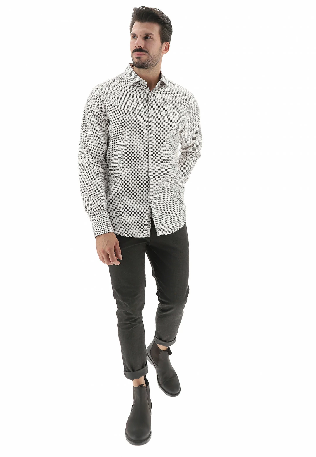 Camicia Strech Eks Con Fanstasia Made In Italy 16 Camicia Strech Eks Con Fanstasia Made In Italy - immagine 14