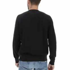 Maglioncino Girocollo Calvin Klein Con Lavorazione Waffle E Patch Uomo -Lacoste shop 1b5b46955e253867e8aad4e4fb51cb20