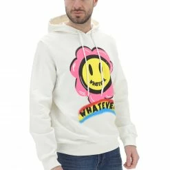 Felpa Con Cappuccio Whatever Con Maxi Stampa Frontale E Logo