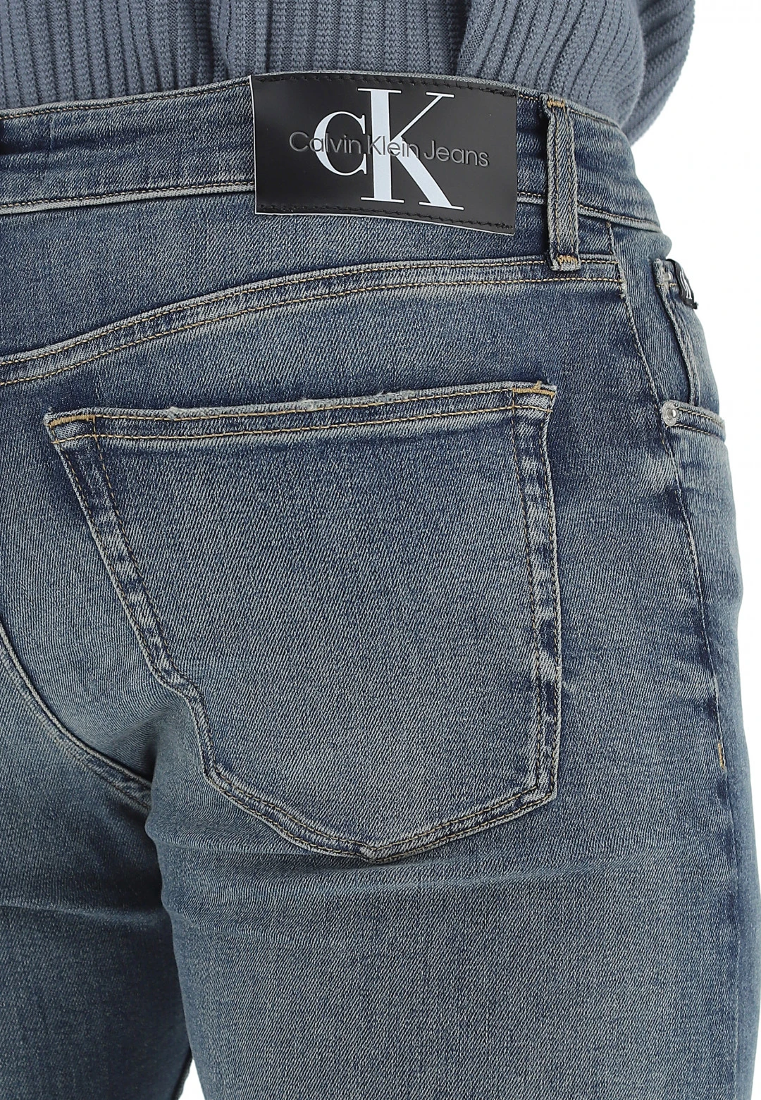 Calvin Klein Jeans Jeans Uomo Calvin Klein Slim Taper Stretch Con Lavaggio Medio 6 Calvin Klein Jeans Jeans Uomo Calvin Klein Slim Taper Stretch Con Lavaggio Medio - immagine 4