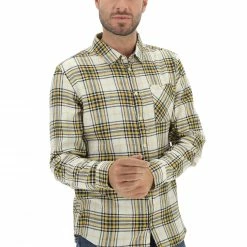 Camicia In Flanella Blend A Fanatsia Check Con Bottoni E Taschino Sul Petto -Lacoste shop 1db2bcbb26b49ad00e88575128530f31