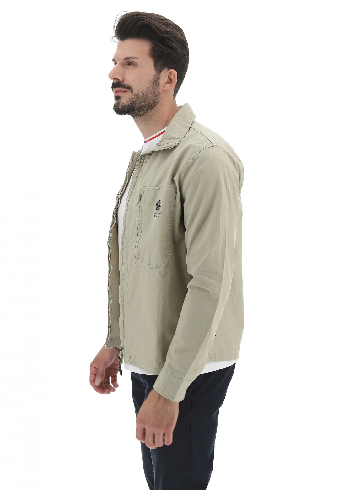 Giubbino In Cotone Cape Horn Full Zip Con Tasche Frontali 4 Giubbino In Cotone Cape Horn Full Zip Con Tasche Frontali - immagine 2