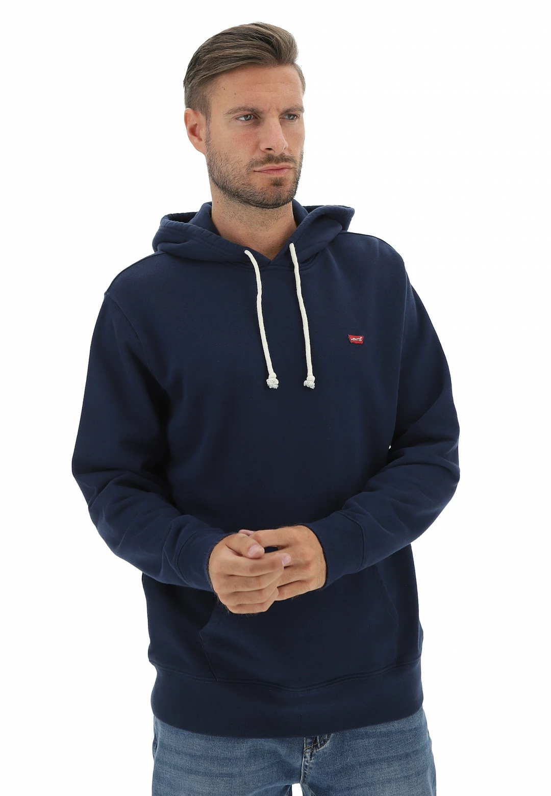 Felpa Garzata Uomo Levi's 34581 Con Tasca A Marsupio E Logo Applicato 3 Felpa Garzata Uomo Levi's 34581 Con Tasca A Marsupio E Logo Applicato