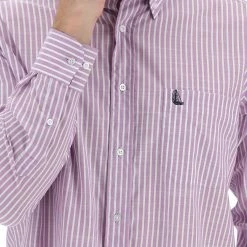 Camicia Rotte Mediterranee Uomo Rigata A Contrasto Con Logo Ricamato -Lacoste shop 1f1942371863ebe8fa5053cb5f48d4ad