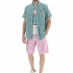 Camicia Manica Corta Lee Uomo A Quadri Con Taschino Sul Petto -Lacoste shop 1f87e4ae33e3beff2d9cd7d50354bcf4