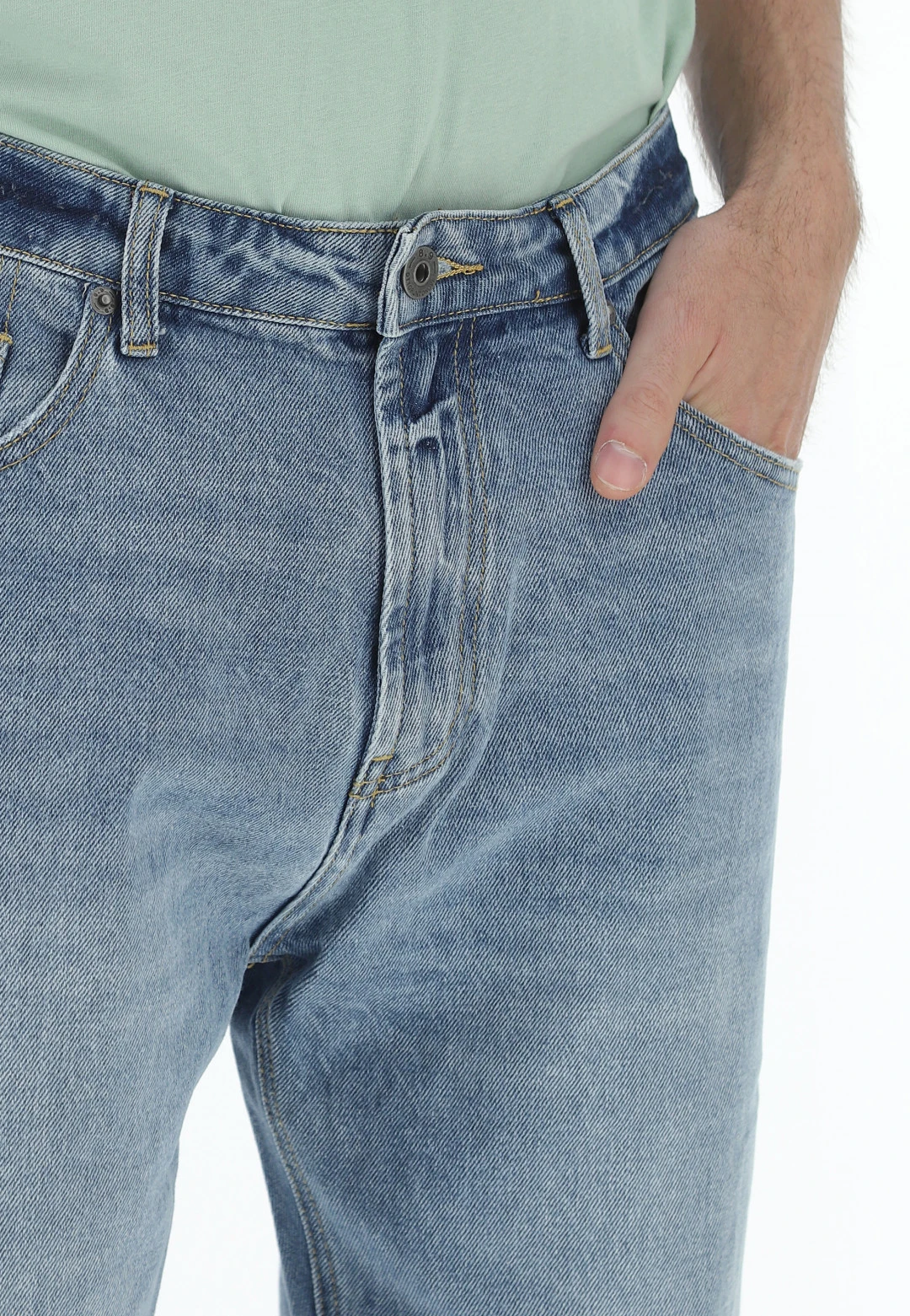 8.9 OTTOPUNTONOVE Jeans Cropped 8.9 Uomo Con Rottura Loose Fit 6 8.9 OTTOPUNTONOVE Jeans Cropped 8.9 Uomo Con Rottura Loose Fit - immagine 4